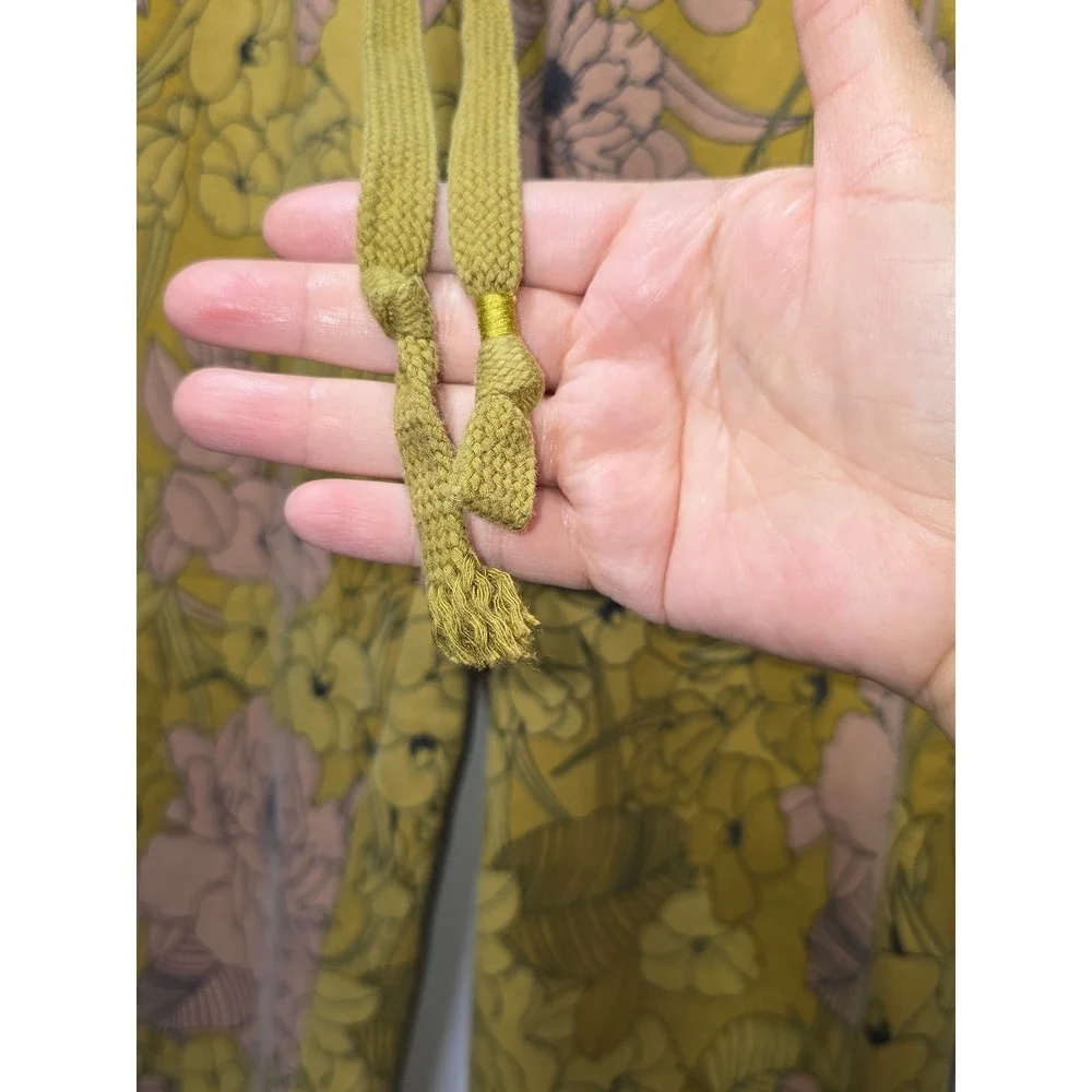 Anthropologie Women's Camilla Knit Joggers Hug Print Yellow Floral SP Boho - Picture 3 of 13
